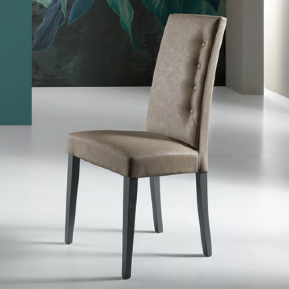 Chaise fauteuil argenté beige CLOUD - Table/Chaise Design Élégant