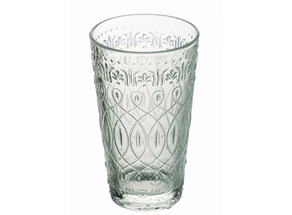 12 verres à boisson en verre transparent décorés pour boissons - Maroccobic