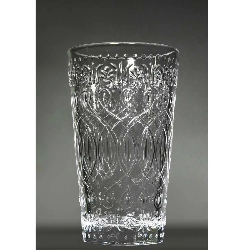 12 verres à boisson en verre transparent décorés pour boissons - Maroccobic Viadurini