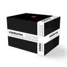 12 verres à liqueur en cristal écologique avec décorations de conception linéaire - Senzatempo Viadurini