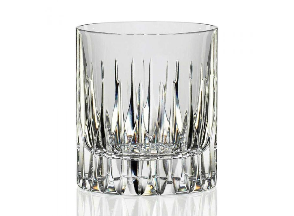 12 verres à whisky bas ou eau de verre en cristal écologique - Voglia