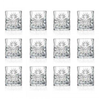 12 verres à double verre à l'ancienne dans un design éco-cristal - Daniele