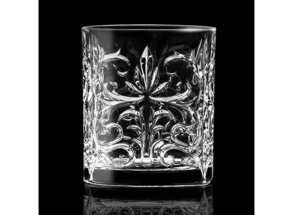 12 doubles verres à l'ancienne en cristal écologique de luxe - Destino Viadurini