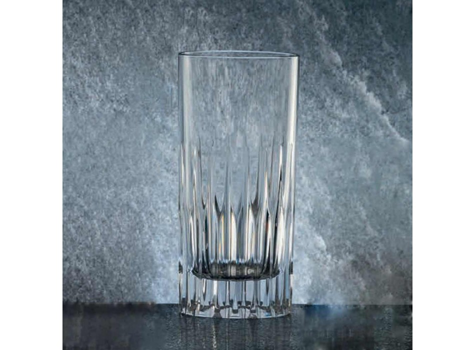 12 verres à long drink Tumbler Tall en cristal écologique - Voglia Viadurini