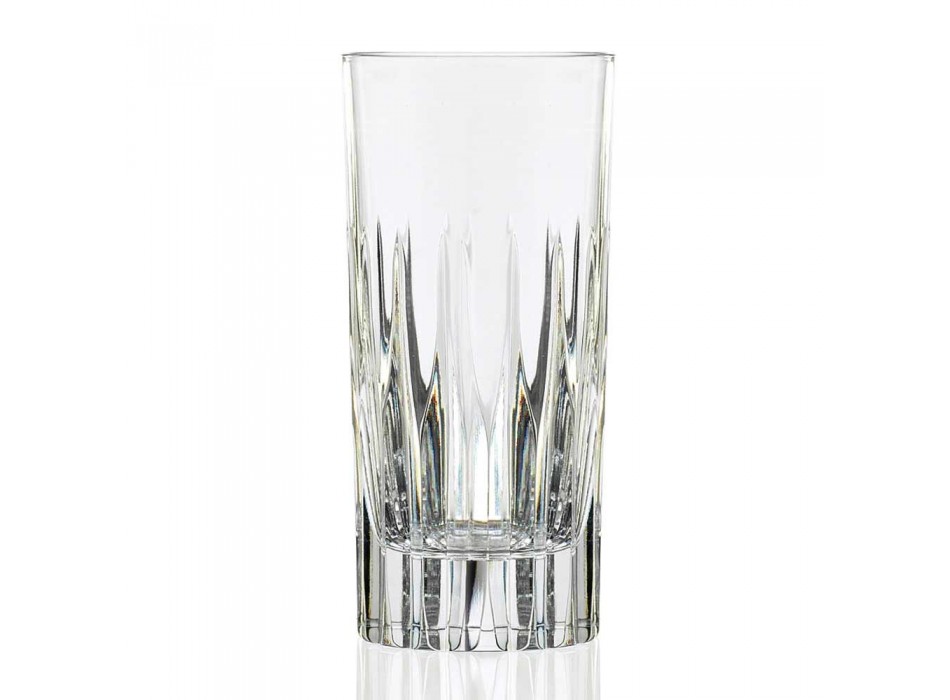 12 verres à long drink Tumbler Tall en cristal écologique - Voglia Viadurini