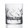 12 verres à whisky ou à eau en cristal écologique avec des décorations précieuses - Arythmie