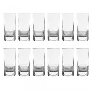 12 grands verres en cristal écologique décoré de luxe - Milito