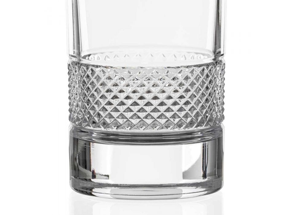 12 grands verres en cristal écologique décoré de luxe - Milito