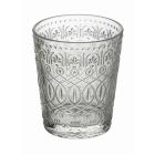 12 verres à eau en verre transparent décoré - Maroccobic Viadurini