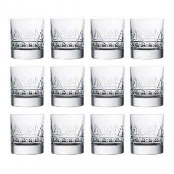 12 Verre à whisky ou à eau Design moderne de luxe en cristal - Arythmie