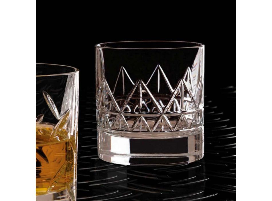 12 Verre à whisky ou à eau Design moderne de luxe en cristal - Arythmie