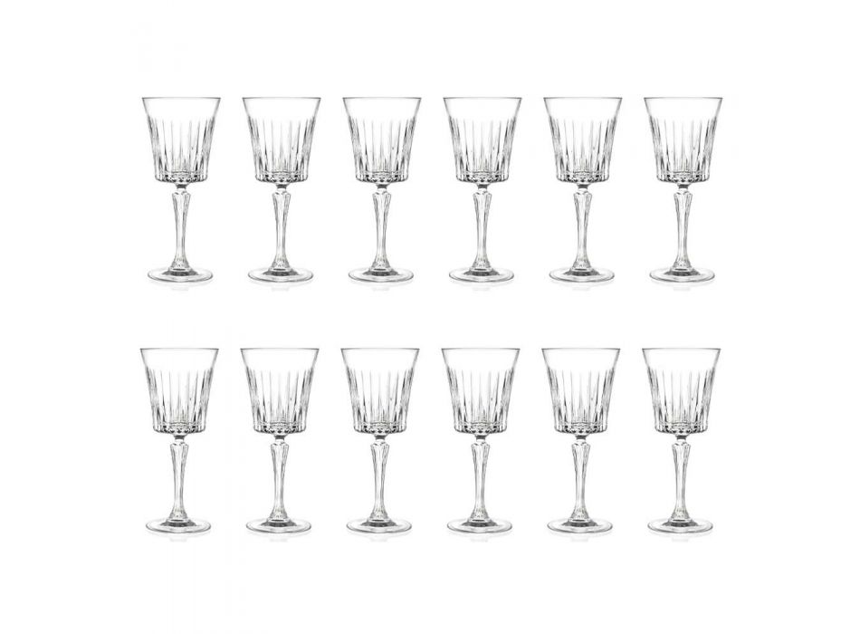 12 verres à vin à cocktail en cristal écologiques de luxe - Senzatempo