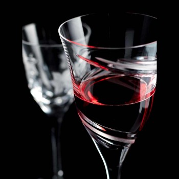 12 verres à vin rouge en cristal écologique de luxe sans plomb - Cyclone