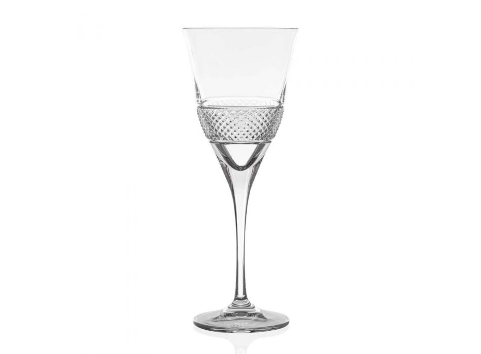12 verres à vin rouge au design décoré élégant en cristal écologique - Milito