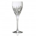 12 verres à vin blanc décorés à la main en cristal écologique de luxe - Voglia