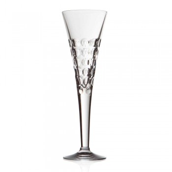 12 verres à vin Fluter Glasses pour Crystal Bubbles - Titanioball