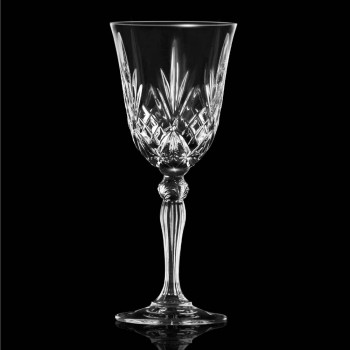 12 verres à vin, eau, cocktail dans un style vintage en cristal écologique - Cantabile