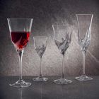 12 verres à vin blanc design de luxe en cristal écologique décoré à la main - Avent Viadurini