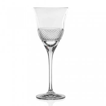12 verres à vin blanc dans un design décoré de luxe en cristal écologique - Milito