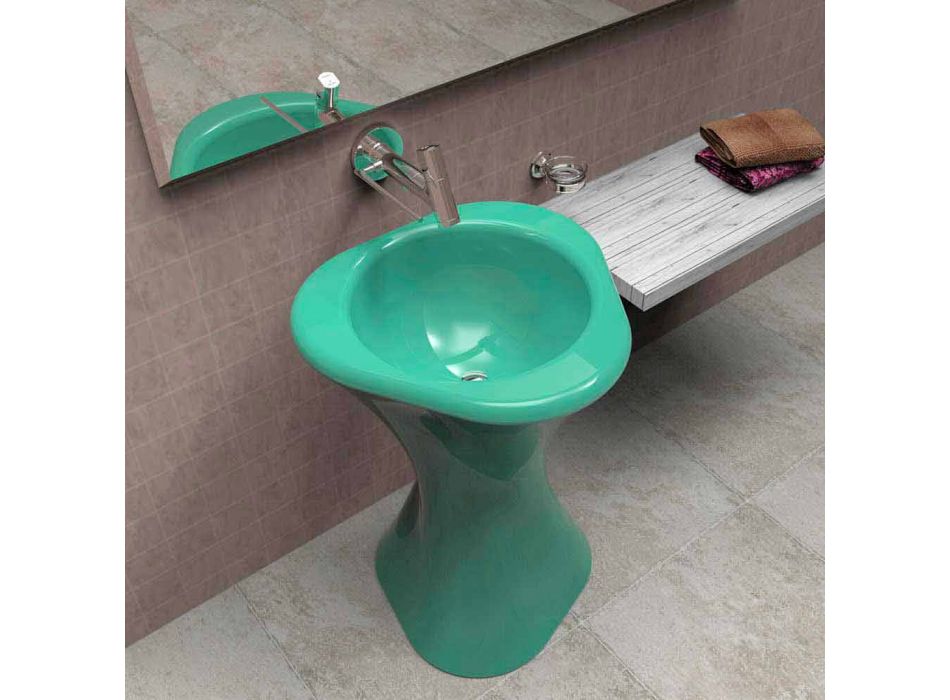Lavabo Salle de bain Design Twister Made in Italy Viadurini
