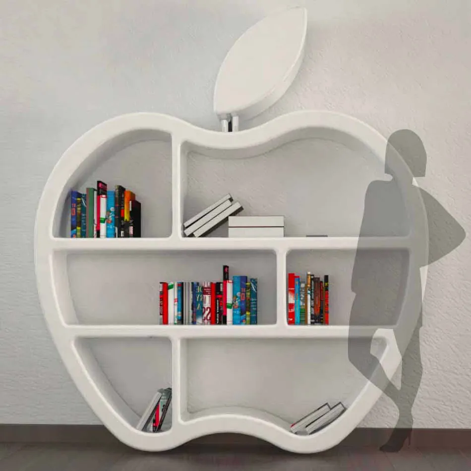 Bibliothèque de conception moderne gourmandise Made in Italy Viadurini