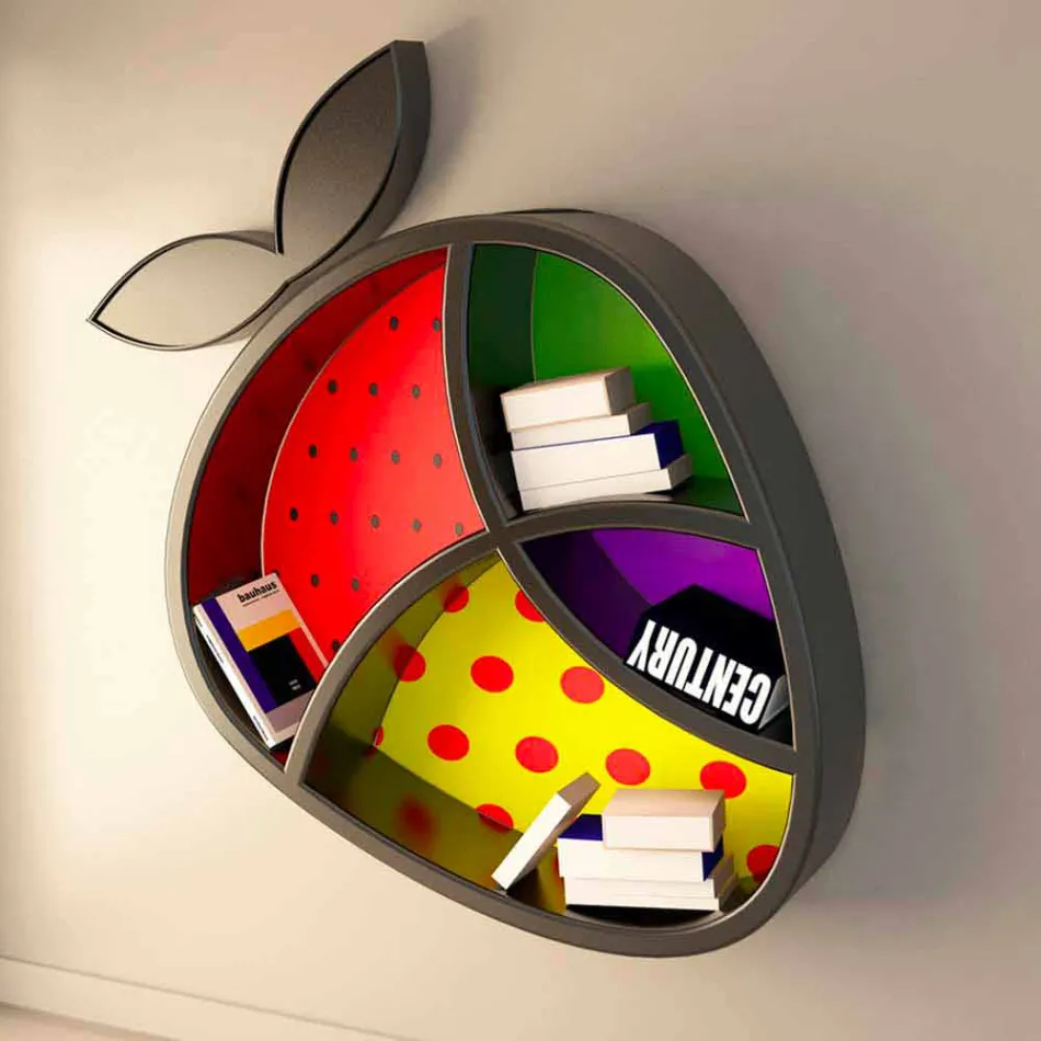 Poppy livre étagère design Made in Italy Viadurini