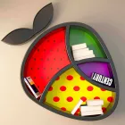 Poppy livre étagère design Made in Italy Viadurini