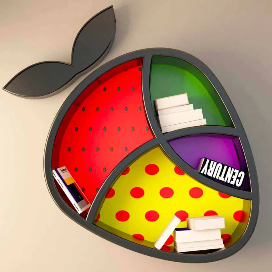 Poppy livre étagère design Made in Italy Viadurini