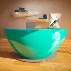 Moderne Boomerang Desk Office Made in Italy Viadurini