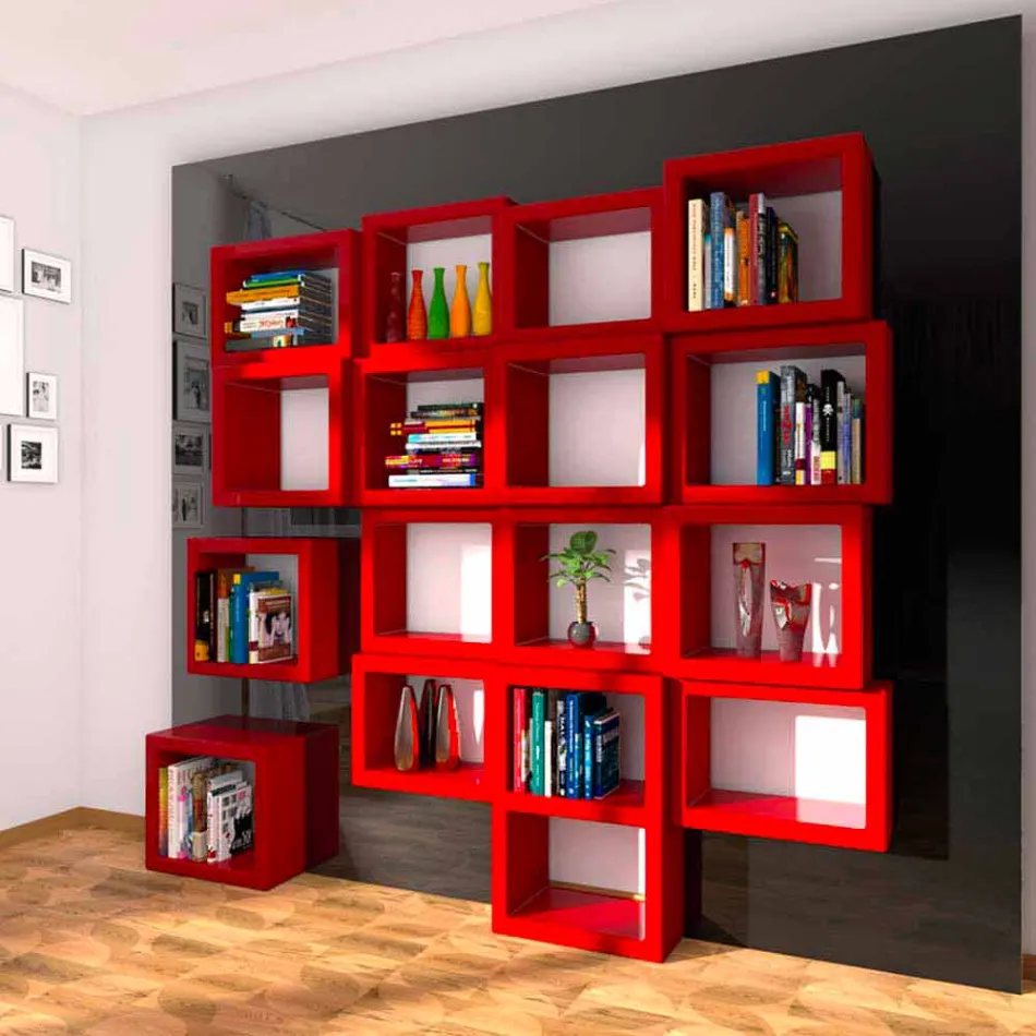 Bibliothèque de conception Fra011 Made in Italy Viadurini