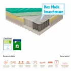Poche unique matelas à ressorts Bio Up mémoire Viadurini