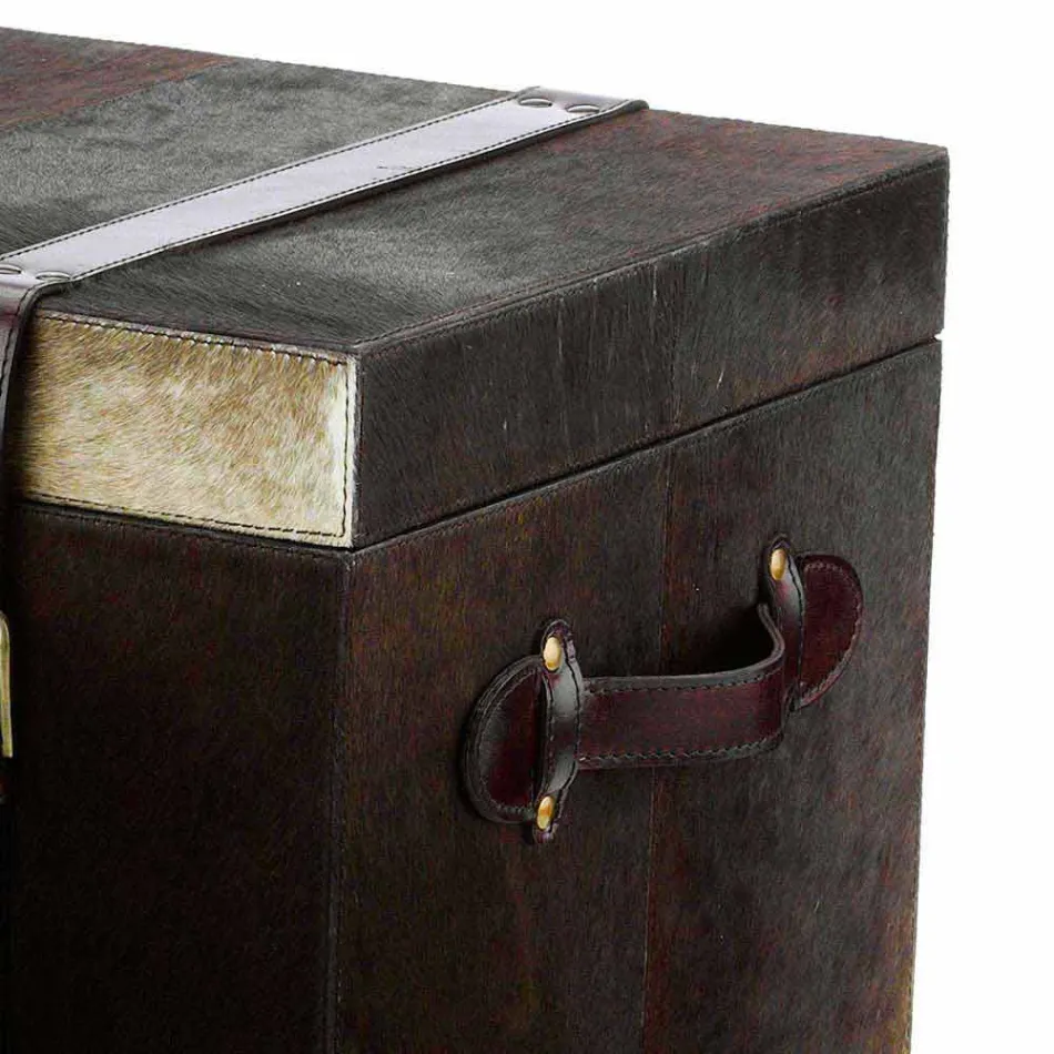 2 troncs design poney brun foncé Ceskini, grandes et petites Viadurini