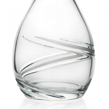 2 bouteilles de vin et couvercle en cristal écologique décoré à la main de luxe - Cyclone