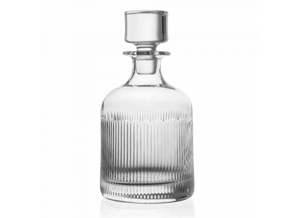 2 bouteilles de whisky avec capuchon en cristal écologique design vintage - tactile Viadurini