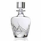 2 bouteilles de whisky en cristal avec bouchon design décoré de luxe - Avent Viadurini