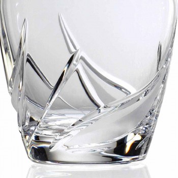 2 bouteilles de whisky en cristal avec bouchon design décoré de luxe - Avent