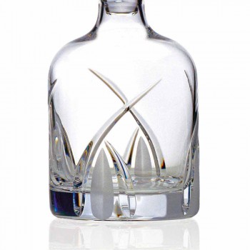 2 bouteilles de whisky avec bouchon cylindrique en cristal écologique - Montecristo