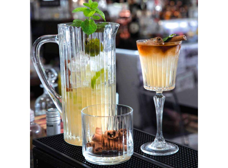 2 cruches d'eau et de boissons dans un design de luxe décoré en cristal écologique - Senzatempo