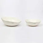 2 bols à salade en porcelaine blanche Pièces uniques de design italien - Arciconcreto Viadurini