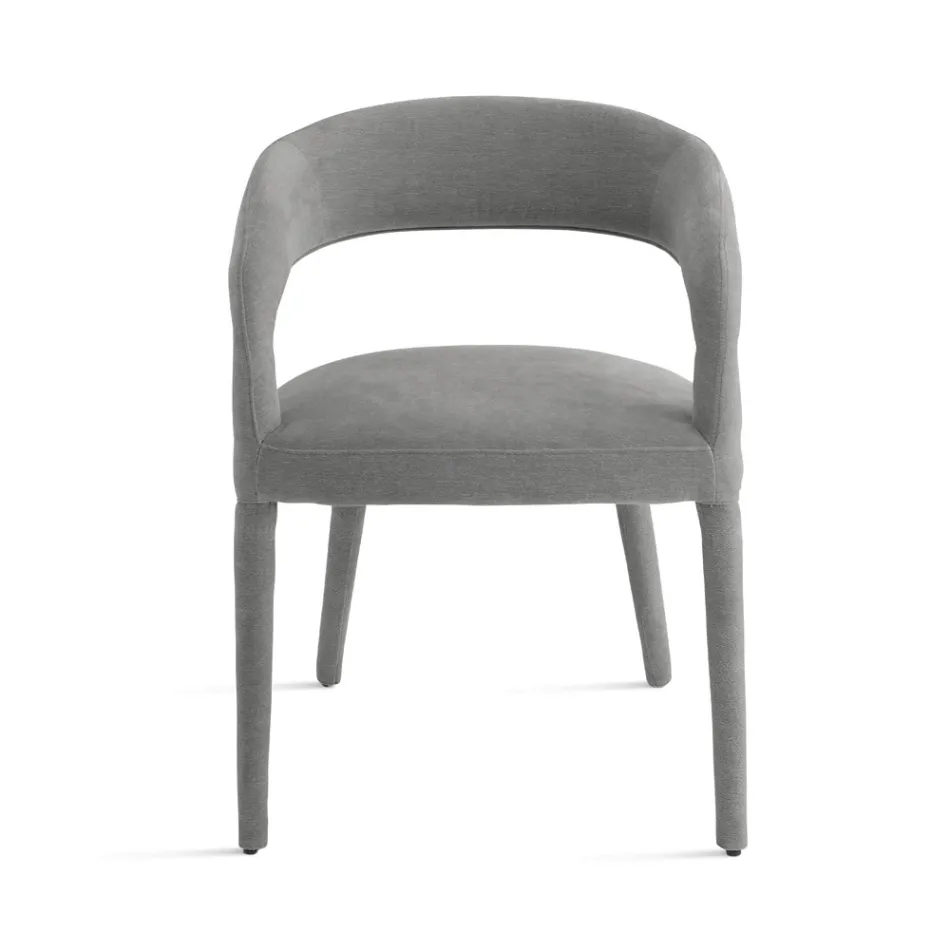 2 fauteuils rembourrés en tissu Bouclè avec structure recouverte - Domenica Viadurini