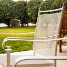 2 fauteuils de jardin en métal au design classique, fabriqués en Italie - Solis Viadurini