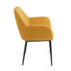 2 fauteuils Bouclè en tissu de couleurs différentes et structure en métal - Teodora Viadurini