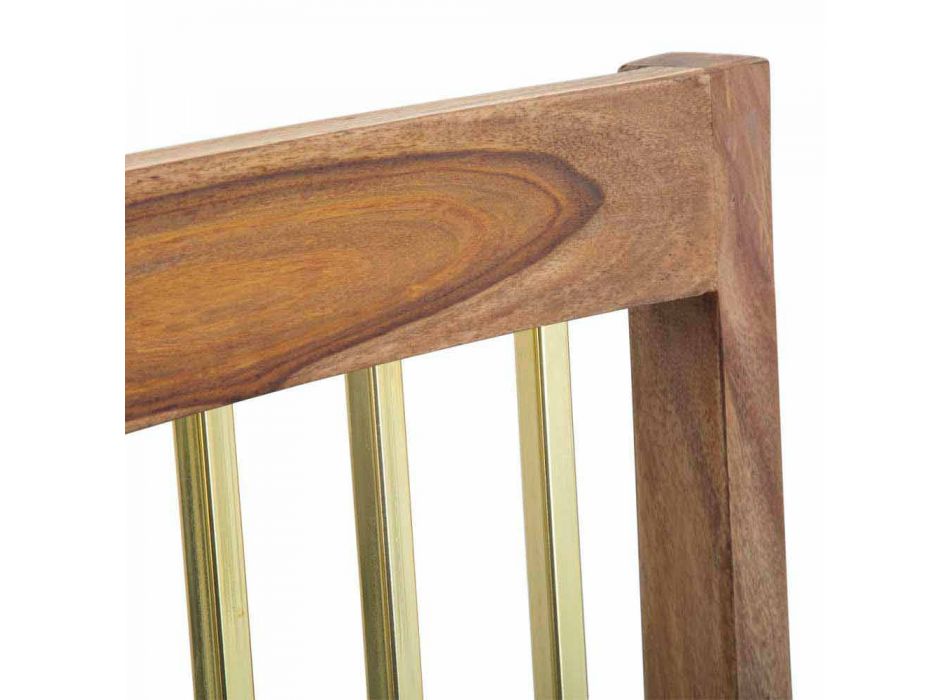 2 chaises de cuisine en bois au design moderne - Sandy Viadurini