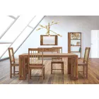 2 chaises de cuisine en bois au design moderne - Sandy Viadurini