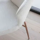 2 chaises d'intérieur en métal avec assise en tissu Bliss - Avenia Viadurini