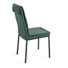 2 fauteuils rembourrés en tissu coloré et structure en métal - Fabrizio Viadurini