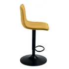 2 tabourets de salon avec assises en tissu rembourré de couleurs différentes - Impeto Viadurini