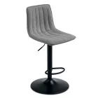 2 tabourets de salon avec assises en tissu rembourré de couleurs différentes - Impeto Viadurini