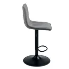 2 tabourets de salon avec assises en tissu rembourré de couleurs différentes - Impeto Viadurini