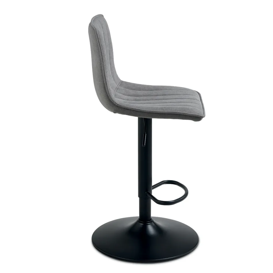 2 tabourets de salon avec assises en tissu rembourré de couleurs différentes - Impeto Viadurini